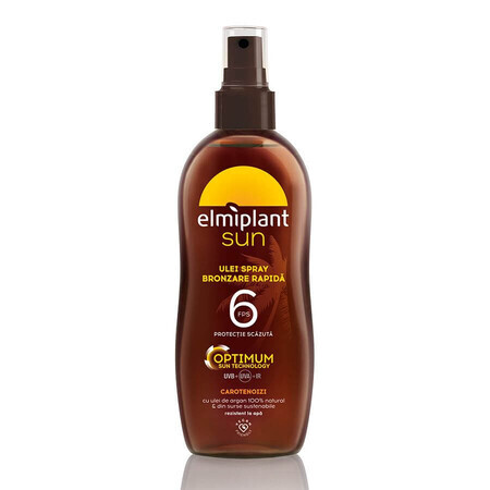 Optimum Sun Fast Tanning Spray Oil SPF 6, 150 ml, Elmiplant