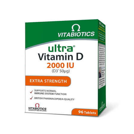 Ultra Vitamin D3 2000 I.E., 96 Tabletten, Vitabiotics