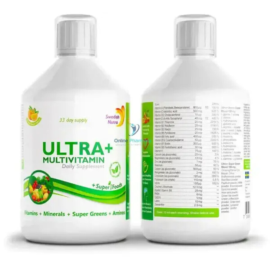 Ultra+ Multivitamin, 500ml, Swedish Nutra