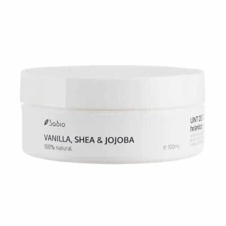 Vanille, shea en jojoba body butter, 100 ml, Sabio