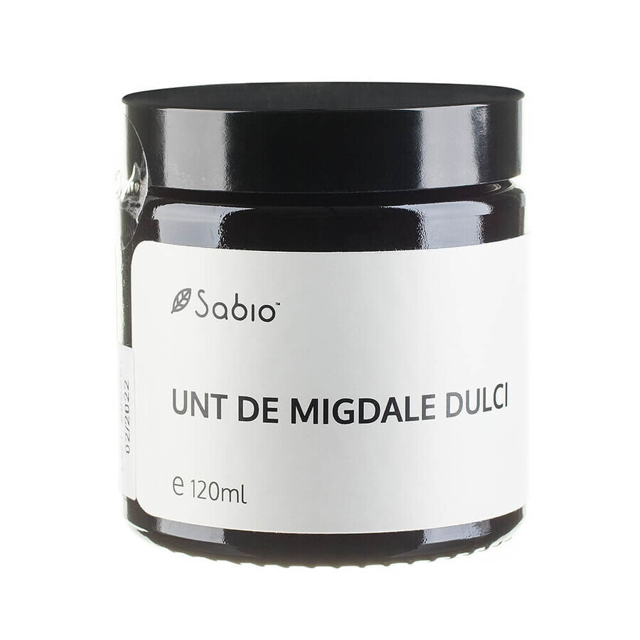 Zoete amandelboter, 120 ml, Sabio