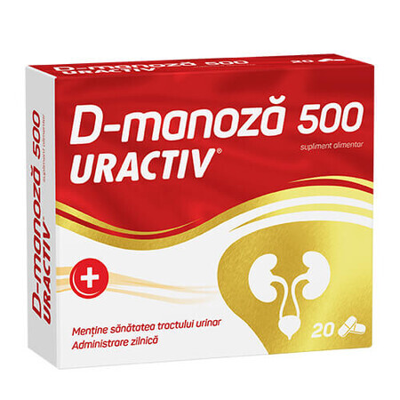 Uractiv D-manoza 500mg, 20 capsule, Fiterman