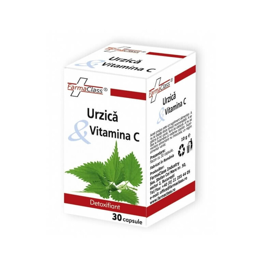 Brandnetel en vitamine C, 30 capsules, FarmaClass