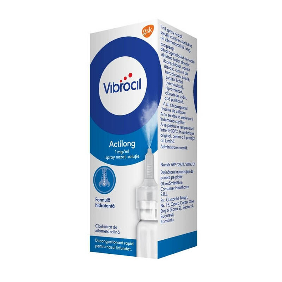 Vibrocil Actilong neusspray, 10 ml, Gsk