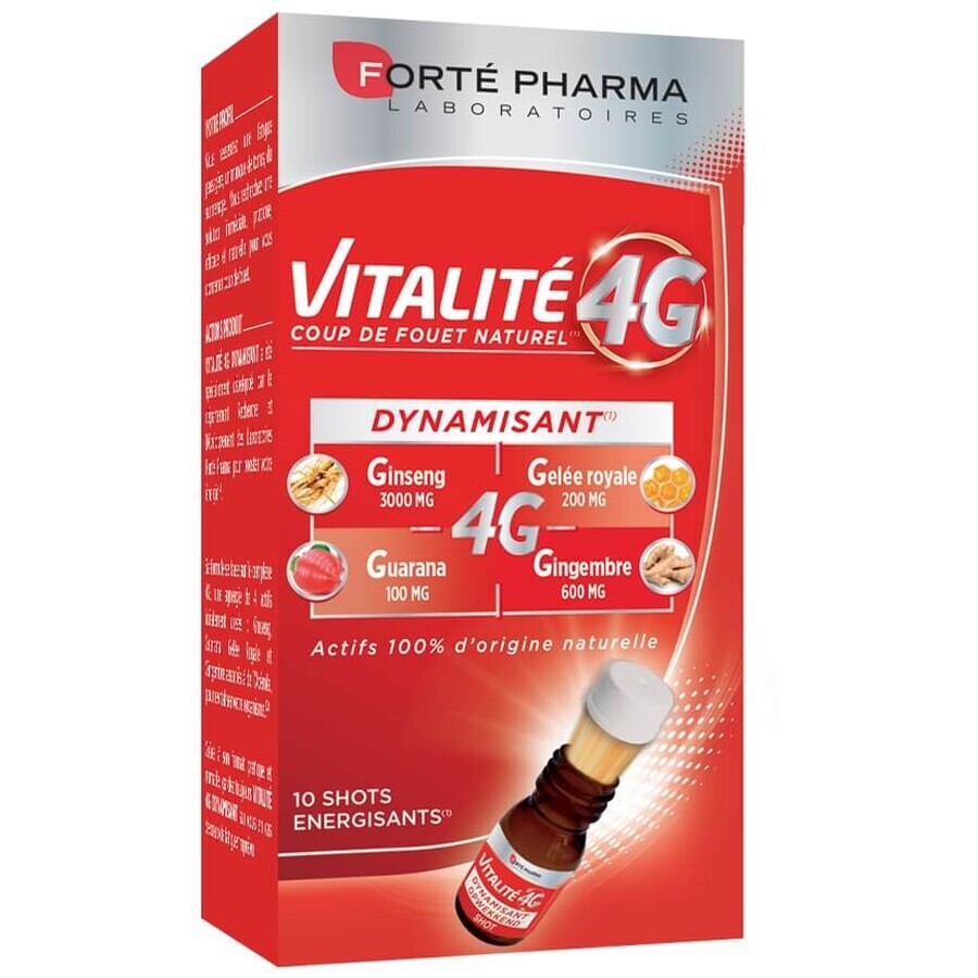 Vitalite 4G, 10 shoturi, Forte Pharma