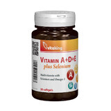 Vitamin A+D+E+Selenium, 30 softgels, Vitaking