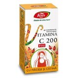 Vitamina C 200 mg con Mejorana y Espino Amarillo, F152, 60 comprimidos masticables, Fares