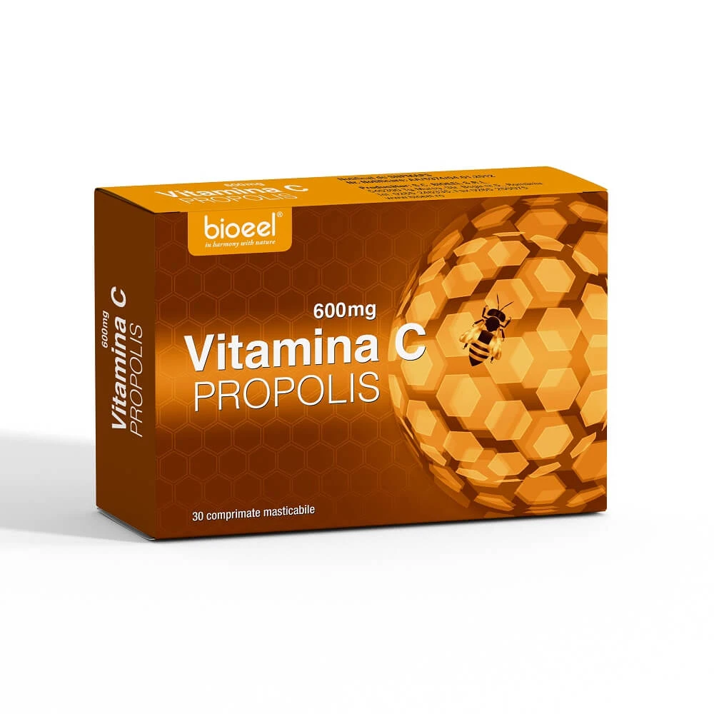 Vitamine C met Propolis 600 mg, 30 tabletten, Bioeel