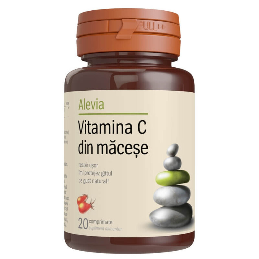 Vitamina C da rosa canina, 20 compresse, Alevia