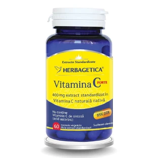 Witamina C Forte 400 mg, 60 kapsułek, Herbagetica