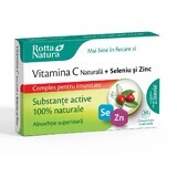 Natural Vitamin C + Selenium and Zinc, 30 tablets, Rotta Natura