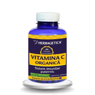Organic Vitamin C, 120 capsules, Herbagetica