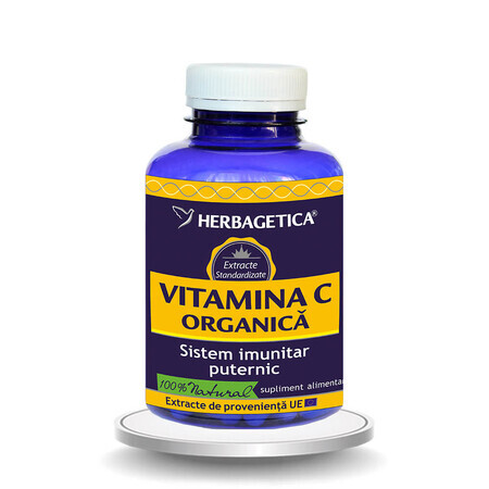 Vitamina C Organică, 120 capsule, Herbagetica