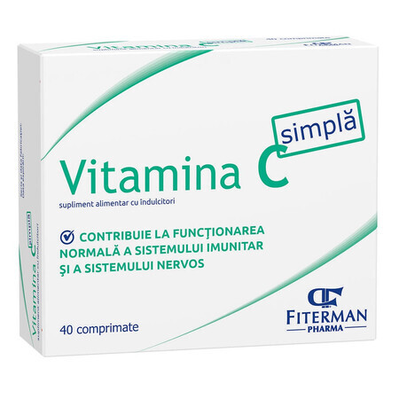 Vitamina C semplice 180 mg, 40 pastiglie, Fiterman