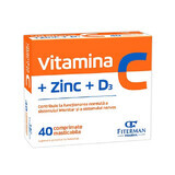 Vitamin C+Zn+D3, 40 chewable tablets, Fiterman