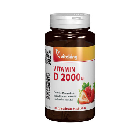 Vitamin D 2000IU, 210 chewable tablets, VItaking