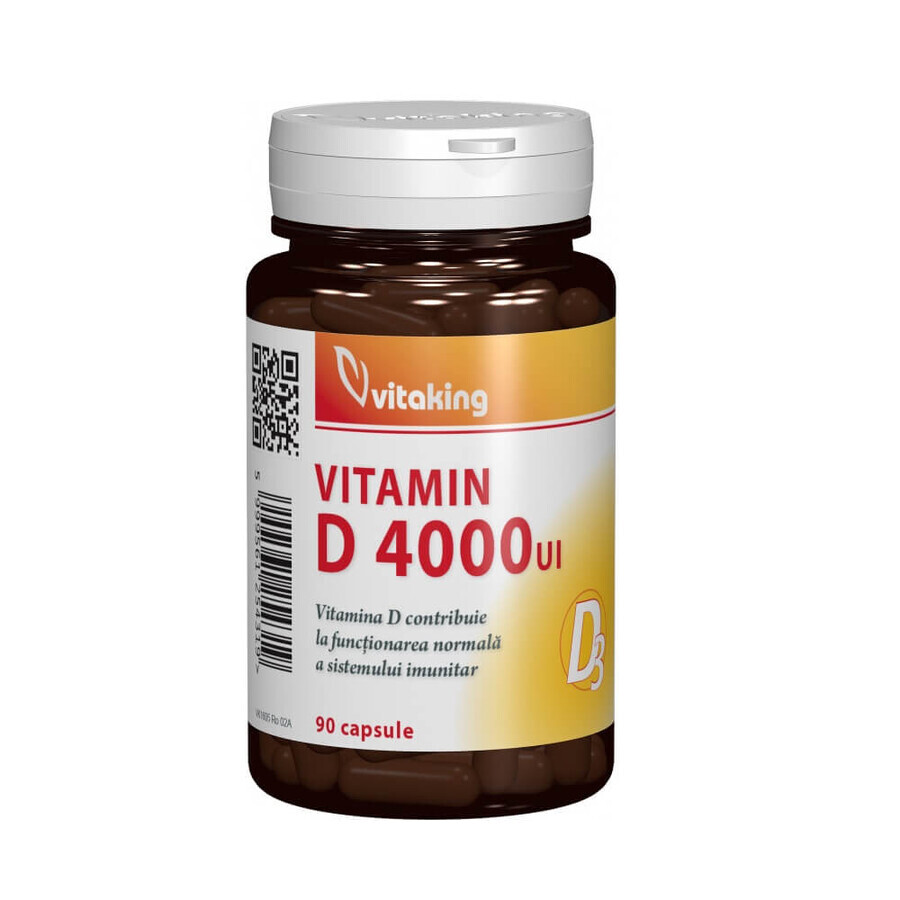 Vitamin D 4000 IU, 90 capsules, Vitaking