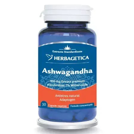 Ashwagandha, 30 gélules, Herbagetica