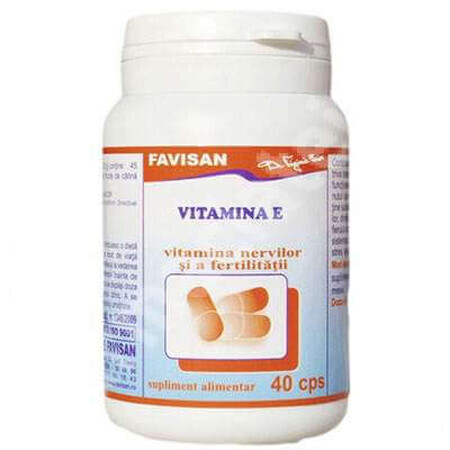 Vitamin E, 40 capsules, Favisan