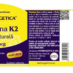 Natürliches Vitamin K2 MK7 120mcg, 60 Kapseln, Herbagetica