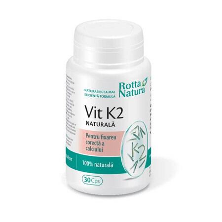 Vitamine K2 naturelle, 30 gélules, Rotta Natura