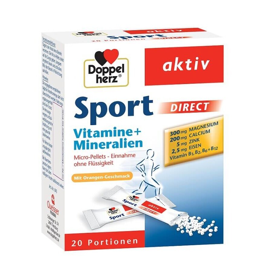 Sport Direct Mineraalvitaminen, 20 zakjes, Doppelherz