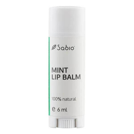 Bálsamo labial con menta, 6 ml, Sabio