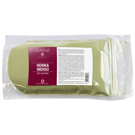 Henna natürliches Haarfärbemittel Schwarz (M - 1186), 100 g, Mayam