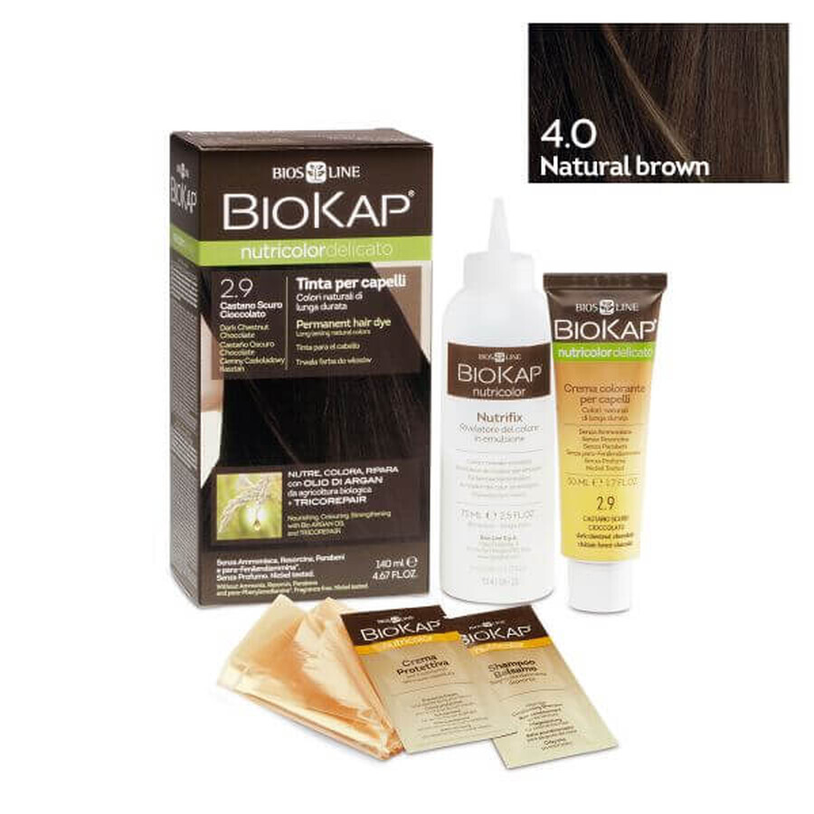 Bios Line Biokap Nutricolor Delicato 4,00 Castano Naturale 140ml