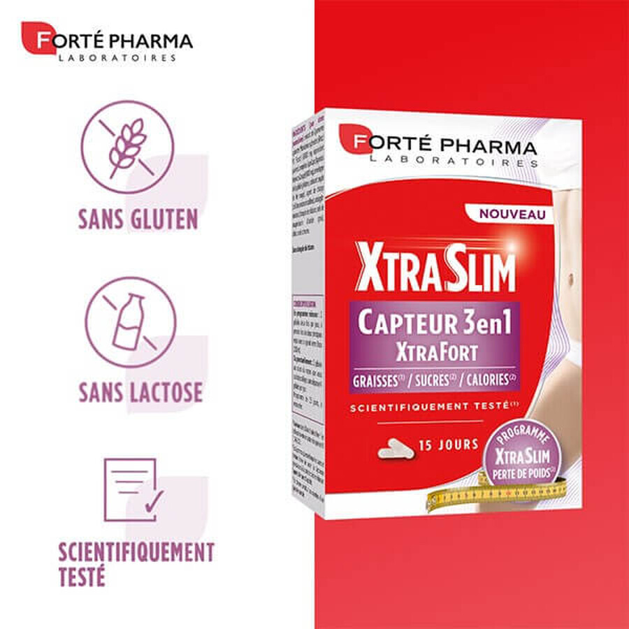 XtraSlim CAPTEUR 3 en 1, 60 capsule, Forte Pharma