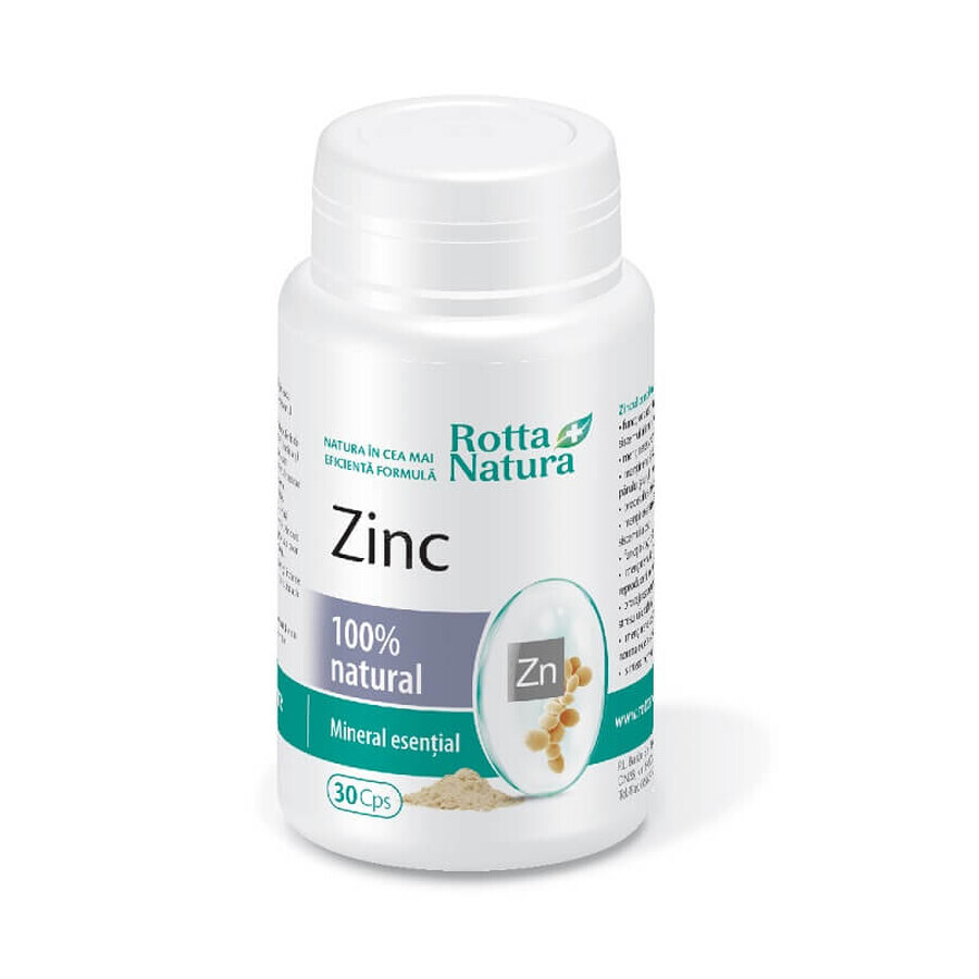 Natuurlijke zink, 30 capsules, Rotta Natura