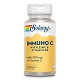 Zinc and Vitamin D3 Immuno C Solaray, 30 capsules, Secom