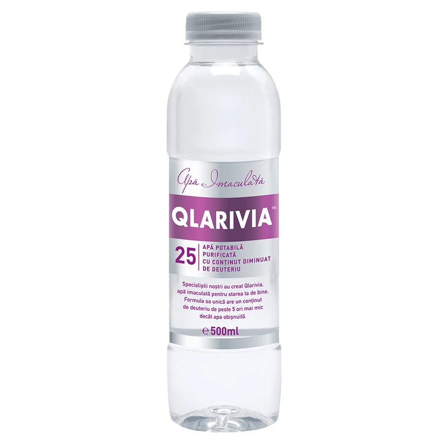Qlarivia Low Deuterium Water 25 ppm, 500 ml, Mecro System