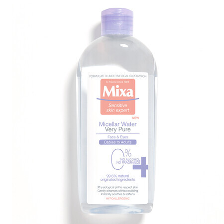 Agua micelar para toda la familia Muy pura, 400 ml, Mixa