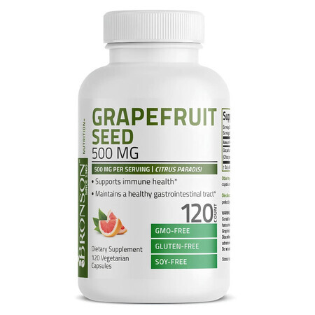 Grapefruitzaadextract, 500 mg, 120 capsules, Bronson Laboratories