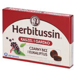 Herbitussin Hoest en Keel, vlierbes en eucalyptus, 12 zuigtabletten