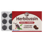 Herbitussin Hoest en Keel, vlierbes en eucalyptus, 12 zuigtabletten