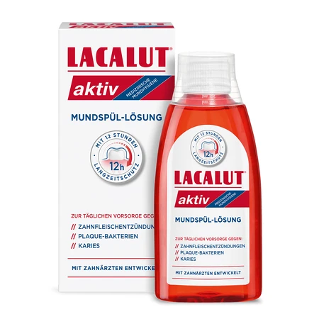 Lacalut Aktiv mouthwash, 300 ml CONTAMINATED PACKAGING