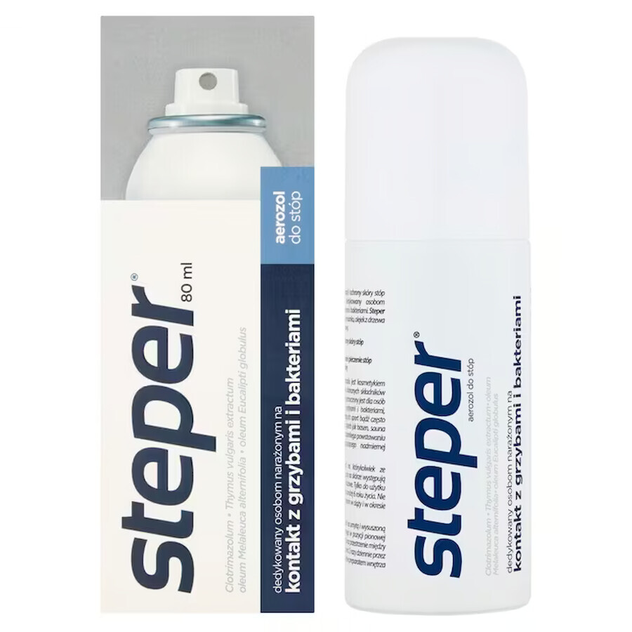 Steper, antifungal spray for feet and nails, 80 ml