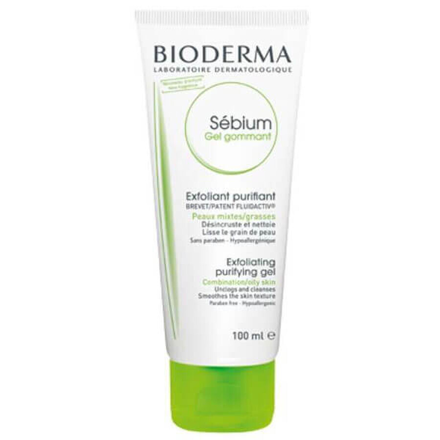 Bioderma Sebium Gel Gommant, gel nettoyant exfoliant-peeling, 100 ml