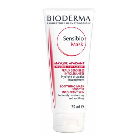 Bioderma Sensibio Mask, verzachtend en hydraterend masker, gevoelige en overactieve huid, 75 ml SHORT DATE