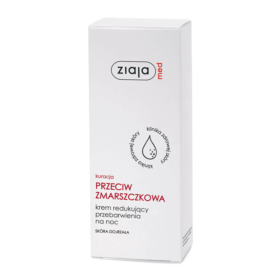 Ziaja Med Anti-wrinkle Treatment, Cremă anti-pigmentare, pentru noapte, 50 ml