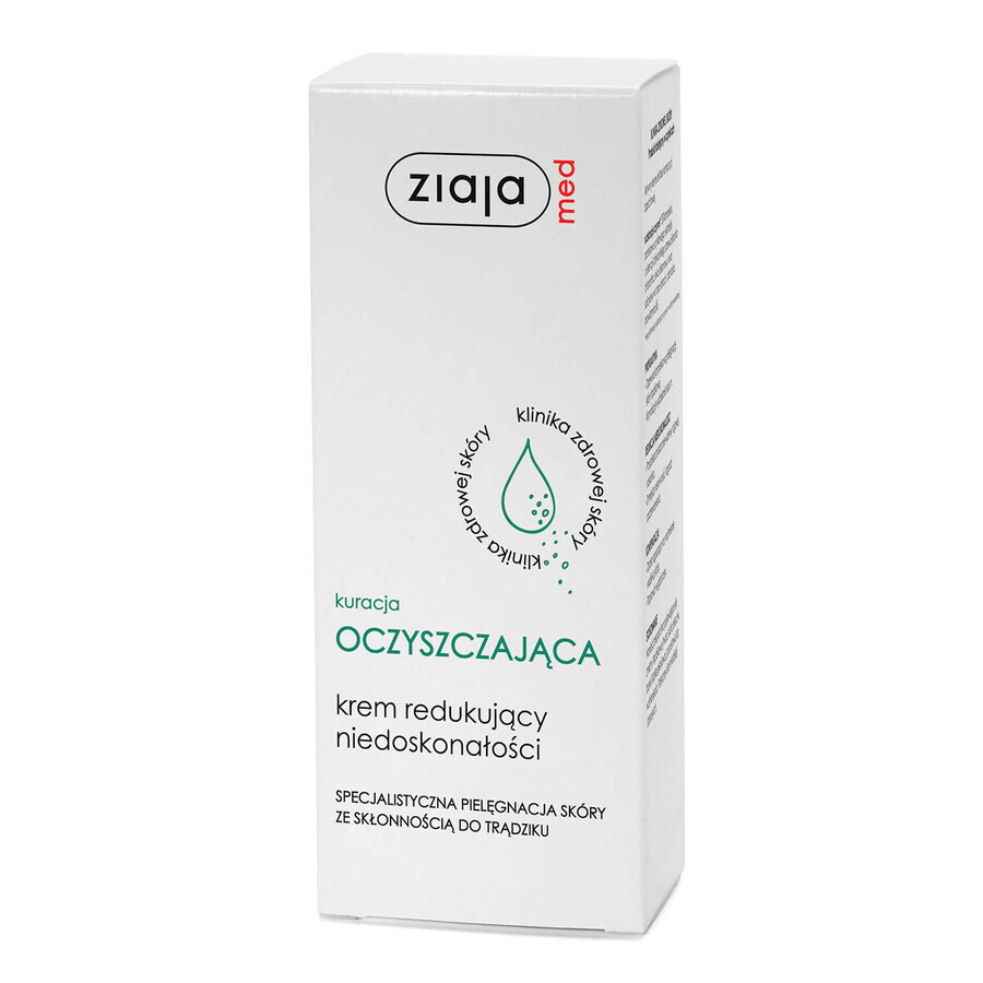 Ziaja Med Cleansing Treatment, crème die oneffenheden vermindert, 50 ml