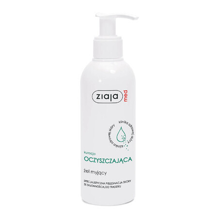 Ziaja Med Reinigingsbehandeling, anti-acne gezichtswasgel, 200 ml