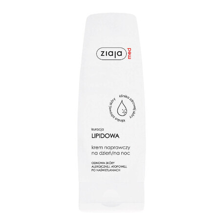 Ziaja Med, Trattamento lipidico, crema riparatrice giorno e notte, 80ml