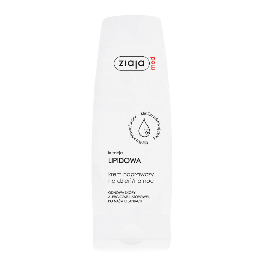 Ziaja Med, Trattamento lipidico, crema riparatrice giorno e notte, 80ml