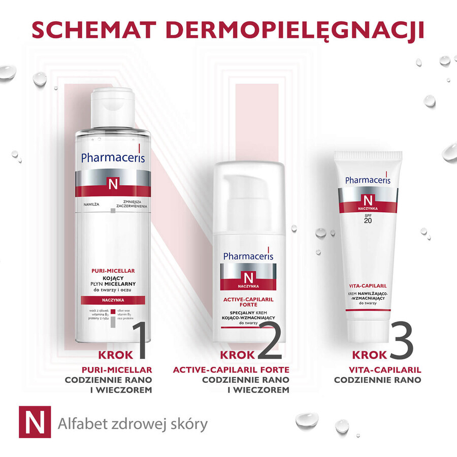 Pharmaceris N Puri-Micellar, Loțiune micelară calmantă pentru față și ochi, 200 ml