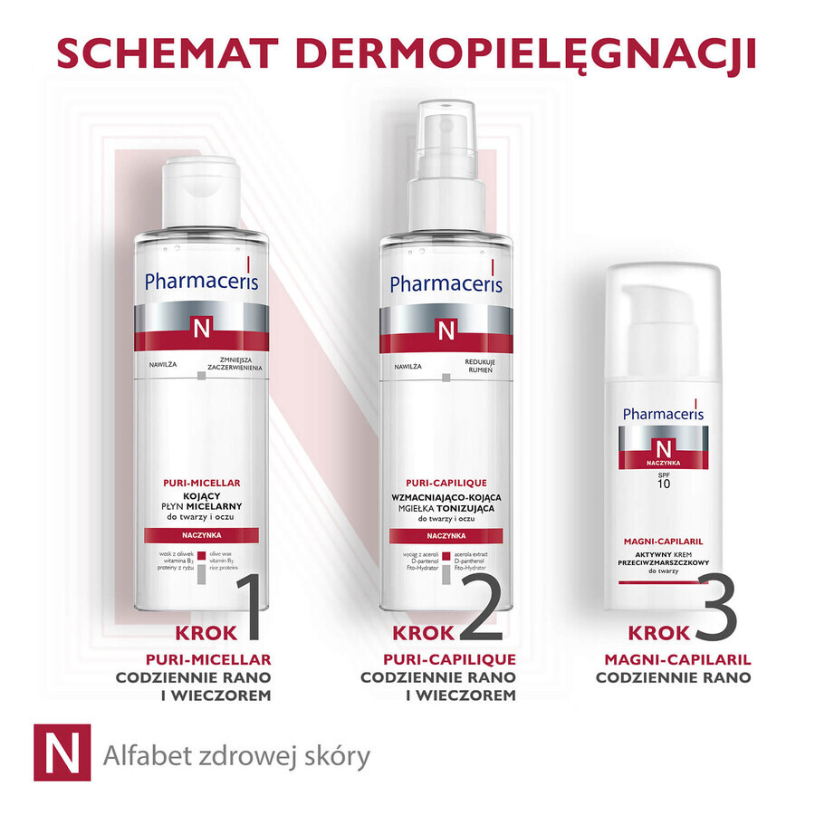 Pharmaceris N Magni-Capilaril, actieve anti-rimpel gezichtscrème, SPF 10, 50 ml