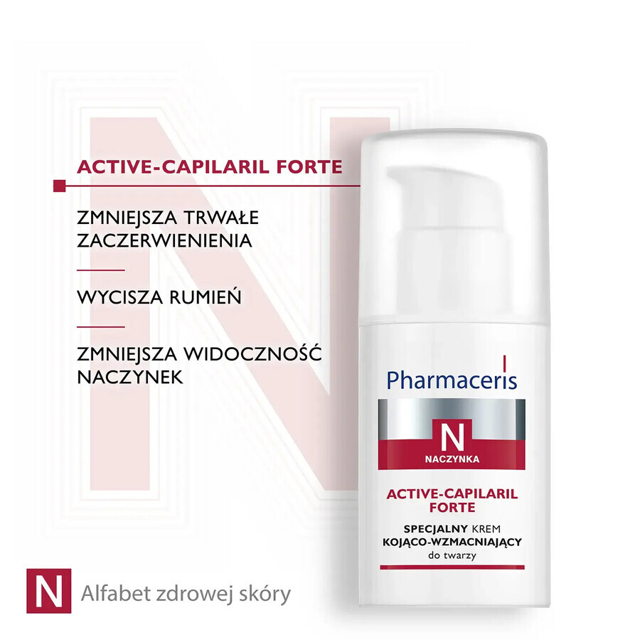 Pharmaceris N Active-Capilaril Forte, speciale verzachtende en versterkende gezichtscrème, 30 ml