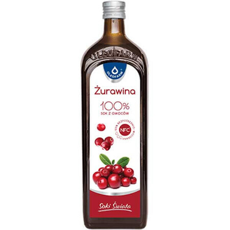 Oleofarm Juices of the World Cranberry, 100% vruchtensap, 980 ml